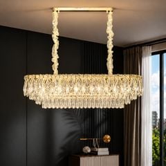 Đèn chùm thiết kế pha lê hiện đại thả ngang DC-2440