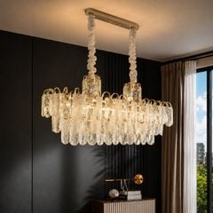 Đèn chùm thiết kế pha lê hiện đại thả ngang DC-2446