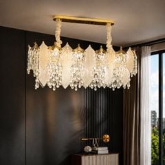 Đèn chùm thiết kế pha lê hiện đại thả ngang DC-2449