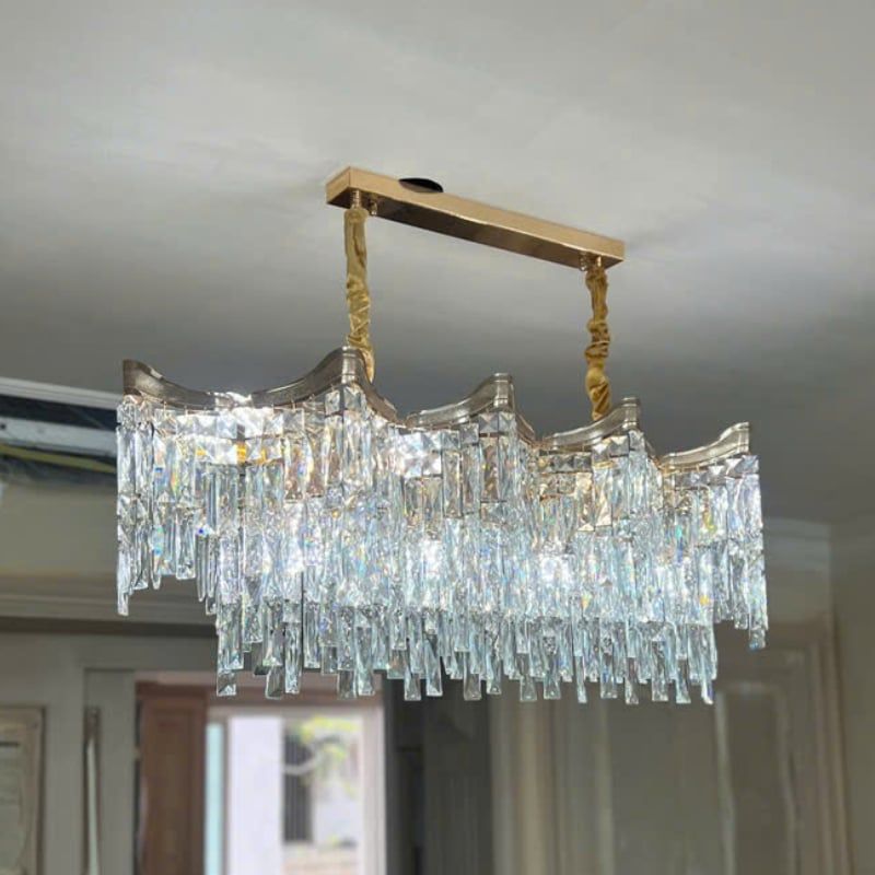 Đèn chùm thiết kế pha lê hiện đại thả ngang DC-2452