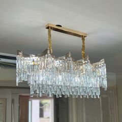 Đèn chùm thiết kế pha lê hiện đại thả ngang DC-2452