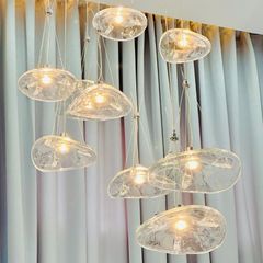 Đèn chùm thông tầng - sảnh thiết kế hiện đại dáng thả DTT-157