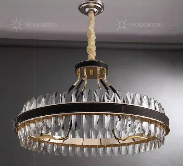 Đèn chùm phale, thiết kế thả tròn, thẻ phale trắng cao cấp DC-119