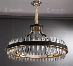 Đèn chùm phale, thiết kế thả tròn, thẻ phale trắng cao cấp DC-119