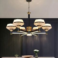 Đèn gắn trần phòng khách-bàn ăn, kiểu Bắc Âu, Led hiện đại DC-2037