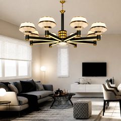 Đèn gắn trần phòng khách-bàn ăn, kiểu Bắc Âu, Led hiện đại DC-2037