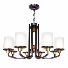 Đèn gắn trần phòng khách, bán cổ điển, màu nâu giả cổ DC-100
