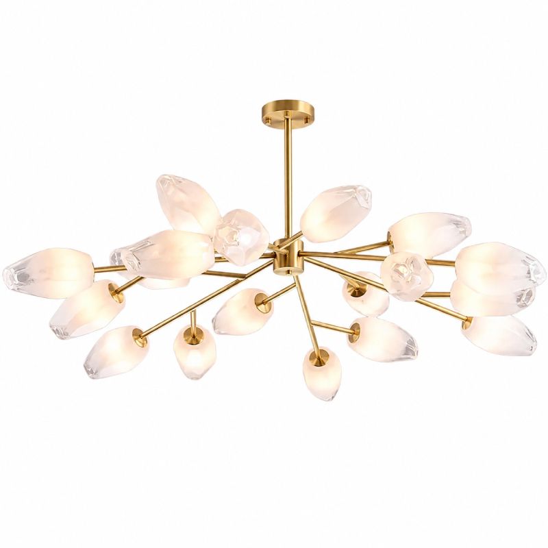 Đèn gắn trần sáng tạo, chao kiểu tinh thể băng DT-74