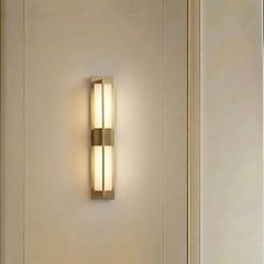 Đèn gắn tường decor,khung kim loại phối đá cẩm thạch cao cấp VDC-593