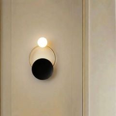Đèn gắn tường decor, kim loại phối chao thủy tinh thiết kế VDC-611