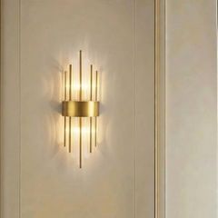 Đèn gắn tường Decor,Phale phối kim loại si vàng đồng cao cấp VDC-560