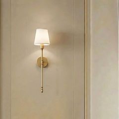 Đèn gắn tường nghệ thuật, khung kim loại, chao vải  VDC-623