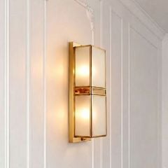 Đèn gắn tường nghệ thuật, khung kim loại phối kính VDC-622