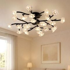 Đèn ốp trần hiện đại, phale thiết kế bông hoa nghệ thuật OT-034