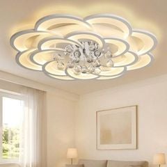 Đèn ốp trần hiện đại, thiết kế bông hoa nghệ thuật OT-017