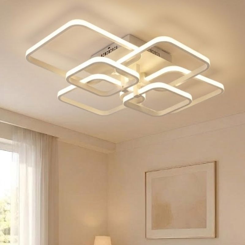 Đèn ốp trần hiện đại, thiết kế ô vuông ghép nghệ thuật OT-065