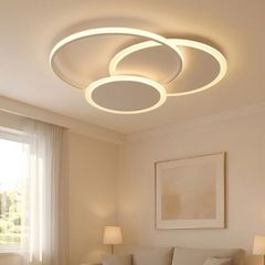 Đèn ốp trần hiện đại, thiết kế vòng tròn đơn giản OT-077
