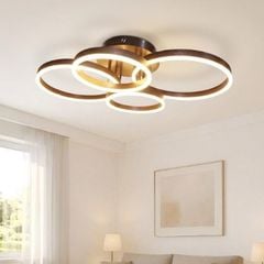 Đèn ốp trần hiện đại, 4 vòng tròn xếp nghệ thuật OT-013