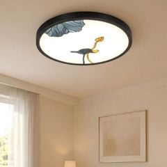 Đèn ốp trần viền đồng cao cấp, họa tiết thiết kế tân cổ điển OT-3001