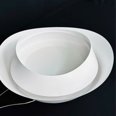 Đèn thả bàn ăn hiện đại dạng cánh hoa uốn lượn màu trắng TDC-2273