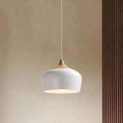 Đèn thả chụp nón đui giả gỗ hiện đại TDC-304