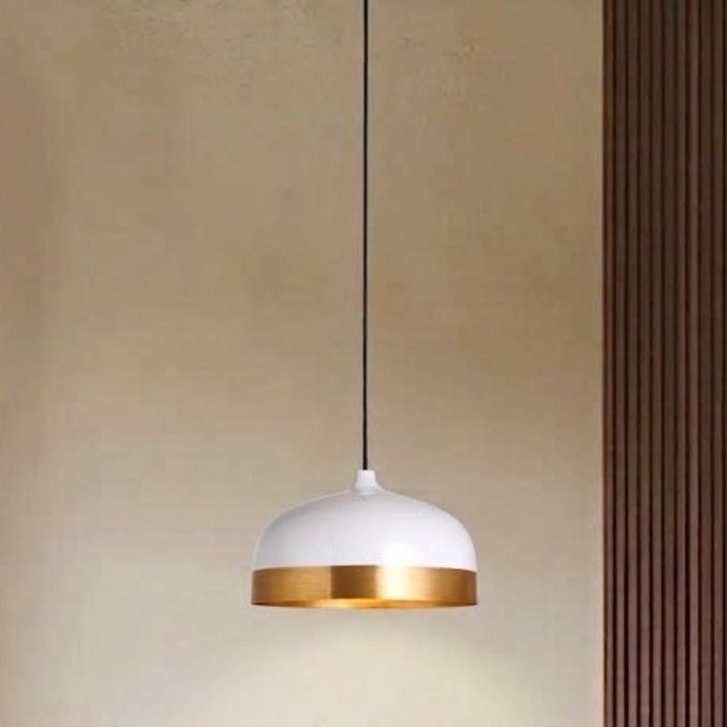 Đèn thả chụp sắt hình nón lồng vàng TDC-41