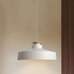 Đèn thả chụp sắt, phối gỗ giá rẻ TDC-38