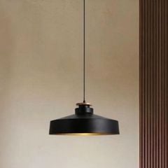 Đèn thả chụp sắt, phối gỗ giá rẻ TDC-38