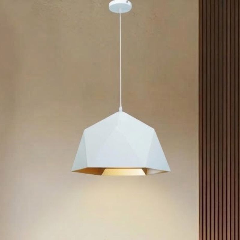 Đèn thả decor - chụp sắt lồng vàng TDC-175