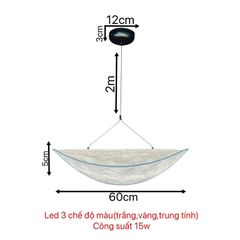 Đèn thả Decor - thiết kế hình cánh diều TDC-2256