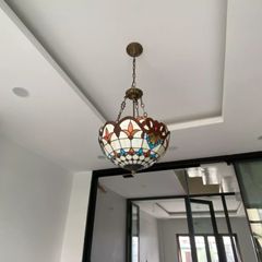 Đèn thả decor - phong cách Tiffany - thủy tinh màu cao cấp TDC-11