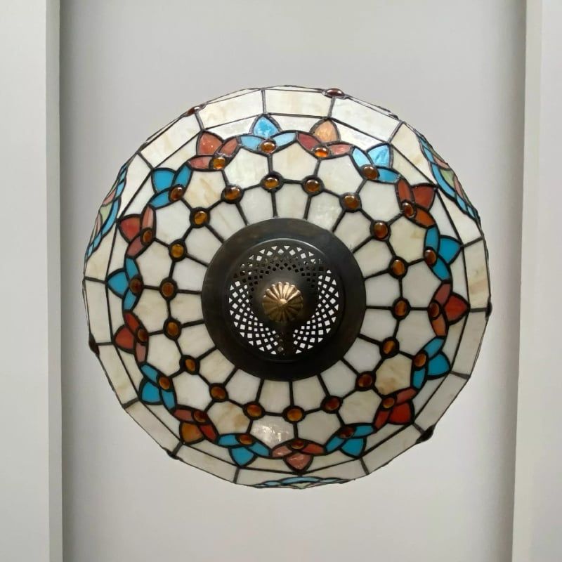 Đèn thả decor - phong cách Tiffany - thủy tinh màu cao cấp TDC-11