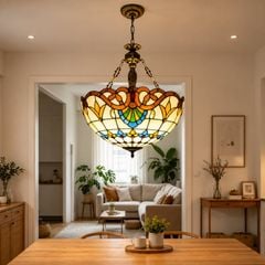 Đèn thả decor - phong cách Tiffany - thủy tinh màu cao cấp TDC-11