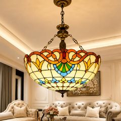 Đèn thả decor - phong cách Tiffany - thủy tinh màu cao cấp TTF-5053