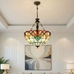 Đèn thả decor - phong cách Tiffany - thủy tinh màu cao cấp TTF-5053