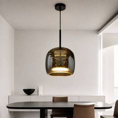 Đèn thả Decor – Thiết kế chao thủy tinh khói hiện đại TDC-365