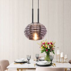Đèn thả Decor – Thiết kế chao thủy tinh vân sóng TDC-368