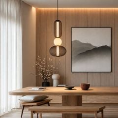 Đèn thả Decor - Thiết kế dáng hồ lô phối cầu sáng TDC-357