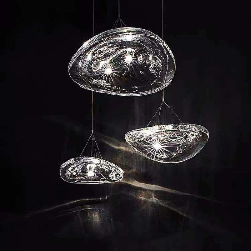 Đèn thả Decor - Thiết kế hiện đại thủy tinh hình lá mảnh TDC-2277