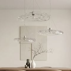 Đèn thả Decor - Thiết kế hiện đại thủy tinh hình lá mảnh  TDC-2277