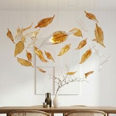 Đèn thả Decor - Thiết kế hiện đại thủy tinh hình lông vũ TDC-2281