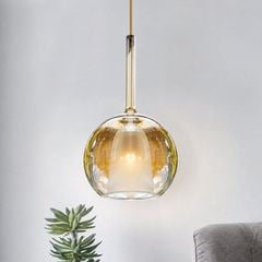 Đèn thả Decor - Thiết kế hiện đại thủy tinh màu trà TDC-2287