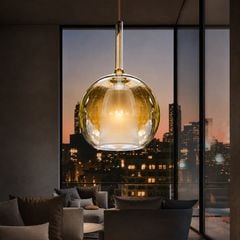 Đèn thả Decor - Thiết kế hiện đại thủy tinh màu trà TDC-2287