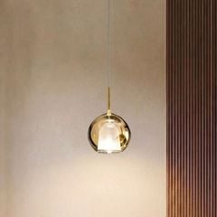 Đèn thả Decor - Thiết kế hiện đại thủy tinh màu trà TDC-2287