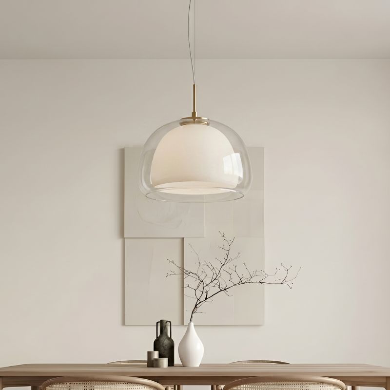 Đèn thả Decor - Thiết kế hiện đại thủy tinh phối hai lớp TDC-2265