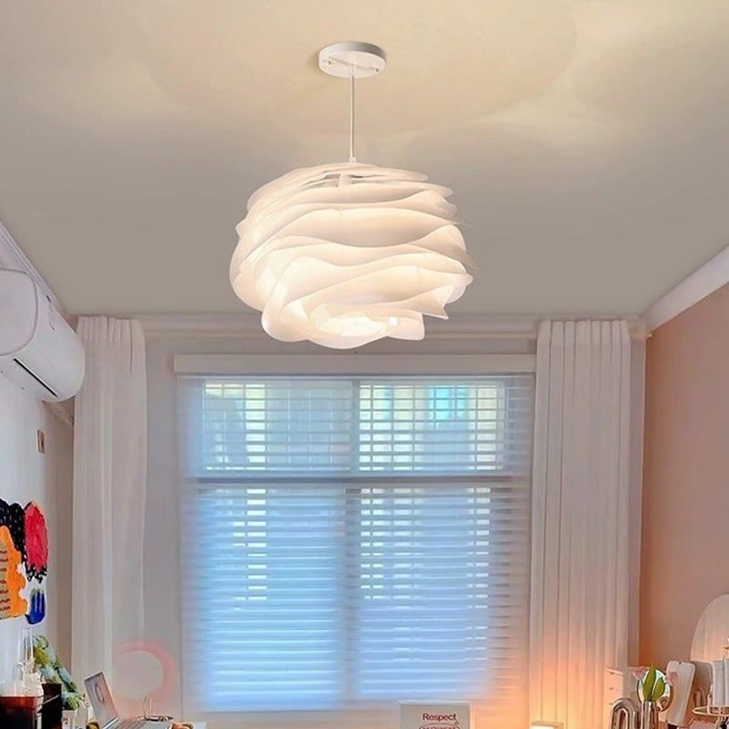 Đèn thả Decor – Thiết kế hình hoa hồng trắng cao cấp TDC-351