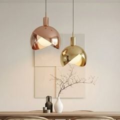 Đèn thả decor -  thiết kế kim loại phối thủy tinh hiện đại TDC-1189
