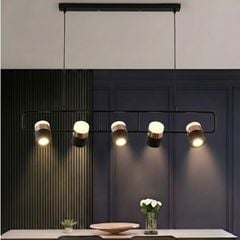 Đèn thả decor - thiết kế ngang 5 bóng, led 3 chế độ hiện đại TDC-108/5