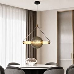 Đèn thả Decor – Thiết kế quả cầu phối thanh ngang TDC-369