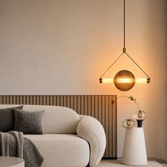 Đèn thả Decor – Thiết kế quả cầu phối thanh ngang TDC-369